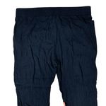 Three Dots  Crinkle Knit Pull On Pants Black XL Lounge Boho Casual Lightweight Photo 3