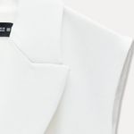 ZARA blazer vest dress white belt waist tie casual bussines office Photo 5