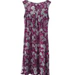 Disney  Parks Pink Purple Paisley Hidden Mickey Minnie Mouse Jersey Dress Size S Photo 7