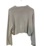 Moon & Madison medium long sleeve cropped sweater crew neck wellness Hampton clu Gray Photo 4