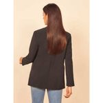 Reformation ππ Jenner Double Breasted Blazer ~ Black Medium Photo 5