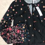 BCBGeneration NWT  Floral Print Bell Sleeve Top Photo 3