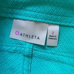 Athleta  Green Swim Board Pull-On Shorts with Zipped Pocket Women’s Size 2 Photo 4