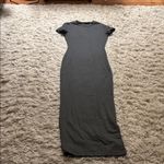 SheIn Dark Gray Bodycon Short Sleeve Maxi Dress Size XS Photo 1