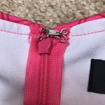 White Fox Boutique White Fox Women’s Barbiecore Retro Hot Pink Square Patterned Mini Bodycon Dress Photo 5