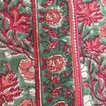 Rain & Rainbow Floral Top Kurti Tunic Peplum Cropped Sleeve Small Women Blouse Pink Photo 14