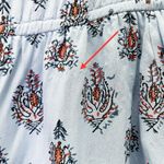 Roller Rabbit  August Dakota Mini Dress Light Blue & Red Batik Print Size Small Photo 10