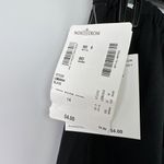 Elisabeth Liz Claiborne Sz 14 100% Linen Shorts Black Elastic Waist Pockets Photo 4