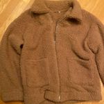 Teddy Bear Fuzzy Jacket Brown Size L Photo 0