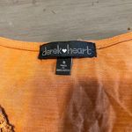 Derek Heart  Peasant‎ Top Crochet Detail Long Sleeve Blouse Orange S Photo 3