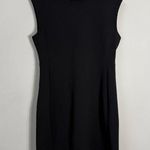 Club Monaco Sculptural Mini Dress Women's 10 Black Minimalist Neutral LBD Career Photo 5