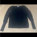 Anthropologie  Black Lace Sweater. Size XL Photo 4