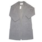 Spanx NWT AirEssentials Long Jacket in Medium Grey Heather Open Front Coat XL Photo 2