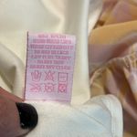 Pink Lily  womens size XS maxi mustard yellow tropical print open back ties close Photo 9