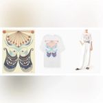 Chloé Authentic Chloe White Tunic Oversized Rithika Tee with Rithika Print Size XS NWT Photo 7