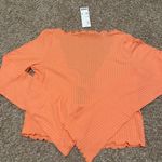 Urban Outfitters Leila Ribbed Tie-Front Top NWT Size M Photo 5