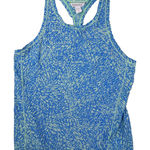 Athleta  Ultimate Train Printed Tank Top Women's Small Racerback Blue 657844 Photo 0