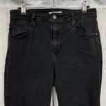 Levi's  31x30 Short BLACK 721 High Rise Skinny Jeans Stonewash Stretchy Photo 2