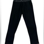 PINK - Victoria's Secret Victoria Sport Black Leggings Stars Fold Down Waistband XS Athleisure Casual NWT Photo 0