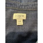 J CREW Factory Denim Utility Dress Classic Staple Quiet Luxury Preppy Size 16 Blue Photo 4