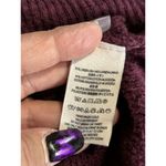 Free People Burgundy Knit Sweater Long Sleeve Size Medium Wrap Un Even Hem Photo 5