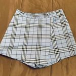 Baby Blue Plaid Skort Photo 0