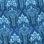 New Lxis by Zenni Floral Filigree Eyeglass Case/Bag for Sunglasses 7.5" x 3.75 Blue Photo 4