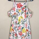 Guess Women’s Floral Print Light Pink Off the Shoulder Tank Sheath Dress Photo 0