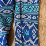 Say What? Say What aztec open front cardigan blue turquoise boho women’s size medium Photo 11
