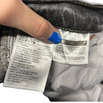 Levi's Ribcage Straight Ankle Jeans Charcoal Gray Black Wash Size 24 Photo 9