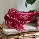 NEW Antik Batik Tori designed in Paris beautiful raffia red jute espadri… Size 6 Photo 4