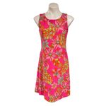 JUDE CONNALLY Beth Twirling Peacock Spring Pink Dress Size S NEW Photo 2