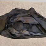 Xxi  Black Pleated Mini Skirt Size Medium Wide Waist Band Side Zip Crinoline Unde Photo 5
