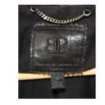 Banana Republic Leather Motorcycle Jacket Womens M Photo 2