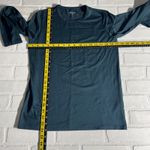 Quince  Flowknit Breeze Long Sleeve Top Women XS Navy Thumbholes Stretch Active Photo 1