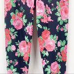 LIQUIDO ACTIVE Black Pink Floral Athletic Leggings Size X Photo 2