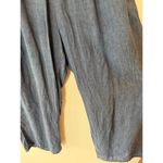 Flax High Rise Pull On Wide Leg Cropped Pants Blue Women's Plus Size 1G (18/20) Photo 2