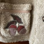 VTG teddi Embroidered Fall inspired Button up Sherpa style jacket. L Size L Photo 5