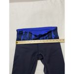 Lululemon Wunder Under Crop III Leggings 6 Reversible Black Sapphire Blue Photo 8