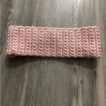 Pink handmade Knitted Headband Stylish pink knitted headband. Photo 0