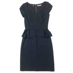 Rebecca Taylor  Peplum Sheath Dress - Black - 4 Photo 1