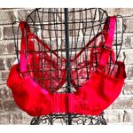 Smart & Sexy NWT Smart Sexy Pin Up Unlined Underwire Bra 46DDD Red Sheer Floral Valen… Photo 3