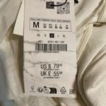 ZARA  Cream Midi Dress with Green and Yellow Accents Photo 3