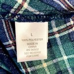 Krazy Kat  PLAID PEPLUM TOP BLOUSE TIE KNOT FRONT L Photo 9