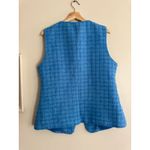 Endless Rose  Tweed Tailored Blue Jacket Vest Size XL Photo 4
