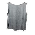 Eileen Fisher Silk Tank Top Periwinkle Metallic Sheen Crinkle Size Medium Career Photo 5
