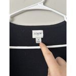 J. Crew Black Vanessa Long Cardigan Sweater Jacket Cotton Size Small Comfort Photo 7