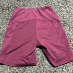 Burgundy Biker Shorts Purple Photo 0