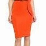 Max Mara Red Sleeveless Mirte Sheath Stretchy Cocktail Dress Size 10 Photo 1