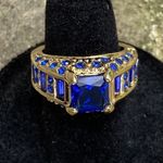 TJ Maxx Women's Unique / Bold & Eye Catching Sapphire cz Birthstone Ring Size 6 Photo 1
